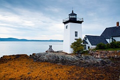 Grindle Point Lighthouse at Low Tide in Maine